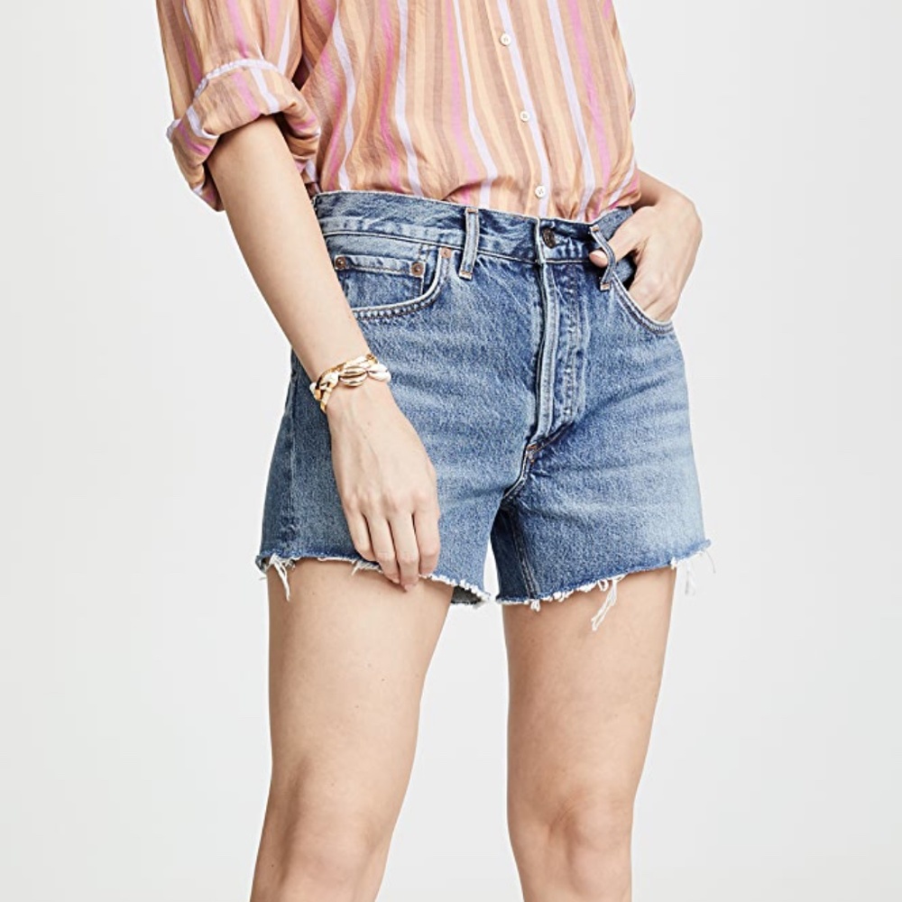 AGOLDE Micah Boyfriend Denim Shorts - Size 27